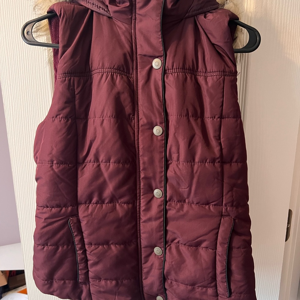 Prince & Fox Maroon Quilted Vest